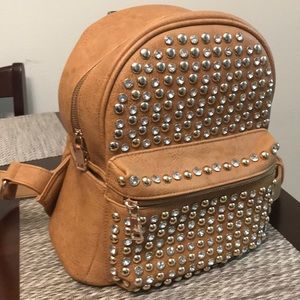 Tan Backpack purse